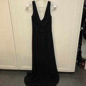Black bridesmaid dress David’s bridal